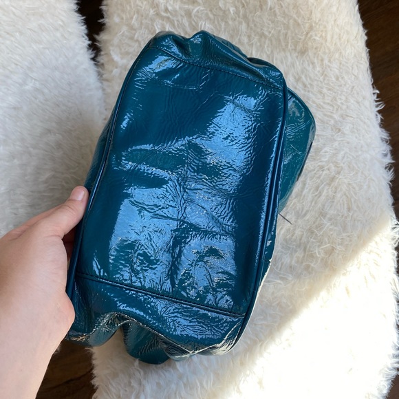 DOLCE & GABBANA “Allyson Bag” Vintage Green Leather Authentic Shoulder Purse - Picture 12 of 16